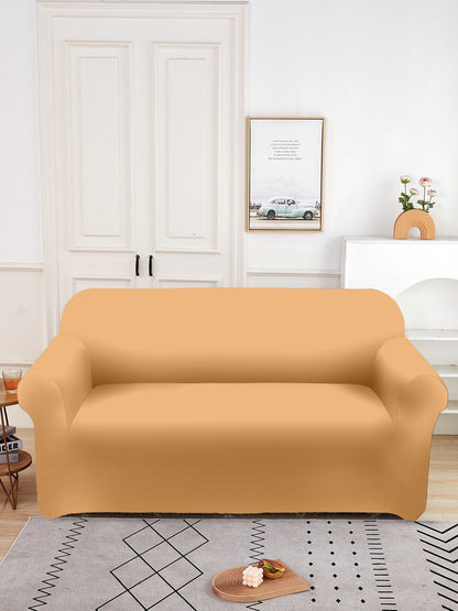 Elastic Stretchable Sofa Cover 2 Seater- Orange