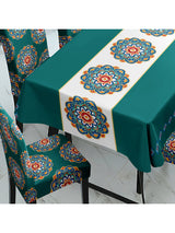 stretchable-printed-table-cover-and-printed-set-green