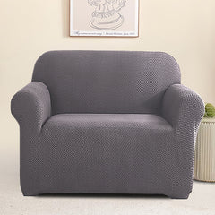 Elastic Stretchable Jacquard Sofa Cover 1 Seater-Grey