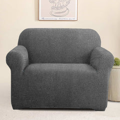 Elastic Stretchable Jacquard Sofa Cover 1 Seater-Grey