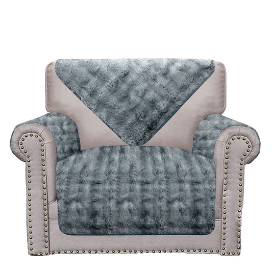 Soft Rabbit Fur Microfiber Sofa Couch Cover