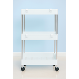 Cortina 2 Layer Fruit & Vegetable Basket Trolley with Wheels,Home and Kitchen Fruit Basket Storage Rack Organizer Items and Kitchen Accessories Items (2 layer, Multicolour)