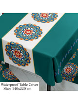 stretchable-printed-table-cover-and-printed-set-green