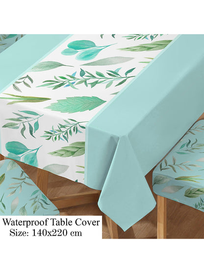 stretchable-printed-table-cover-and-printed-set-sky-blue