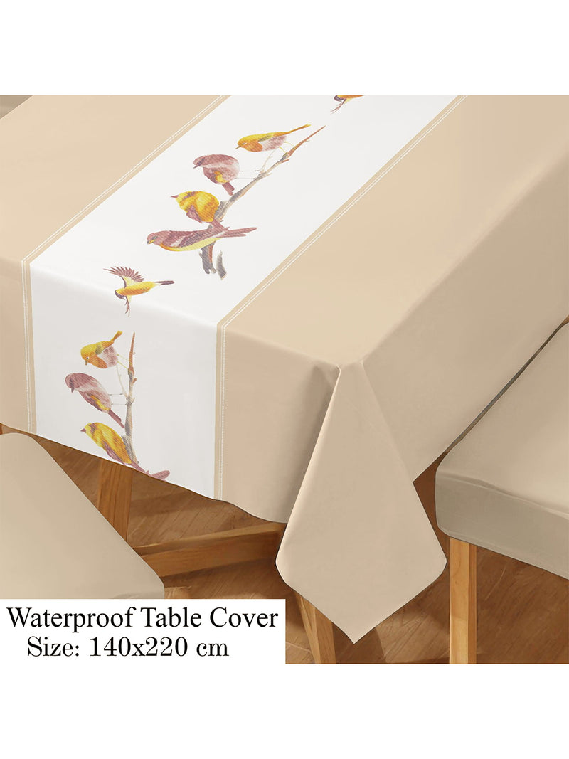 stretchable-printed-table-cover-and-printed-light-brown