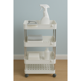 Cortina 4 Layer Fruit & Vegetable Basket Trolley with Wheels,Home and Kitchen Fruit Basket Storage Rack Organizer Items and Kitchen Accessories Items (3 layer, Multicolour)