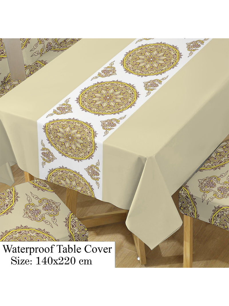 stretchable-printed-table-cover-and-printed-brown