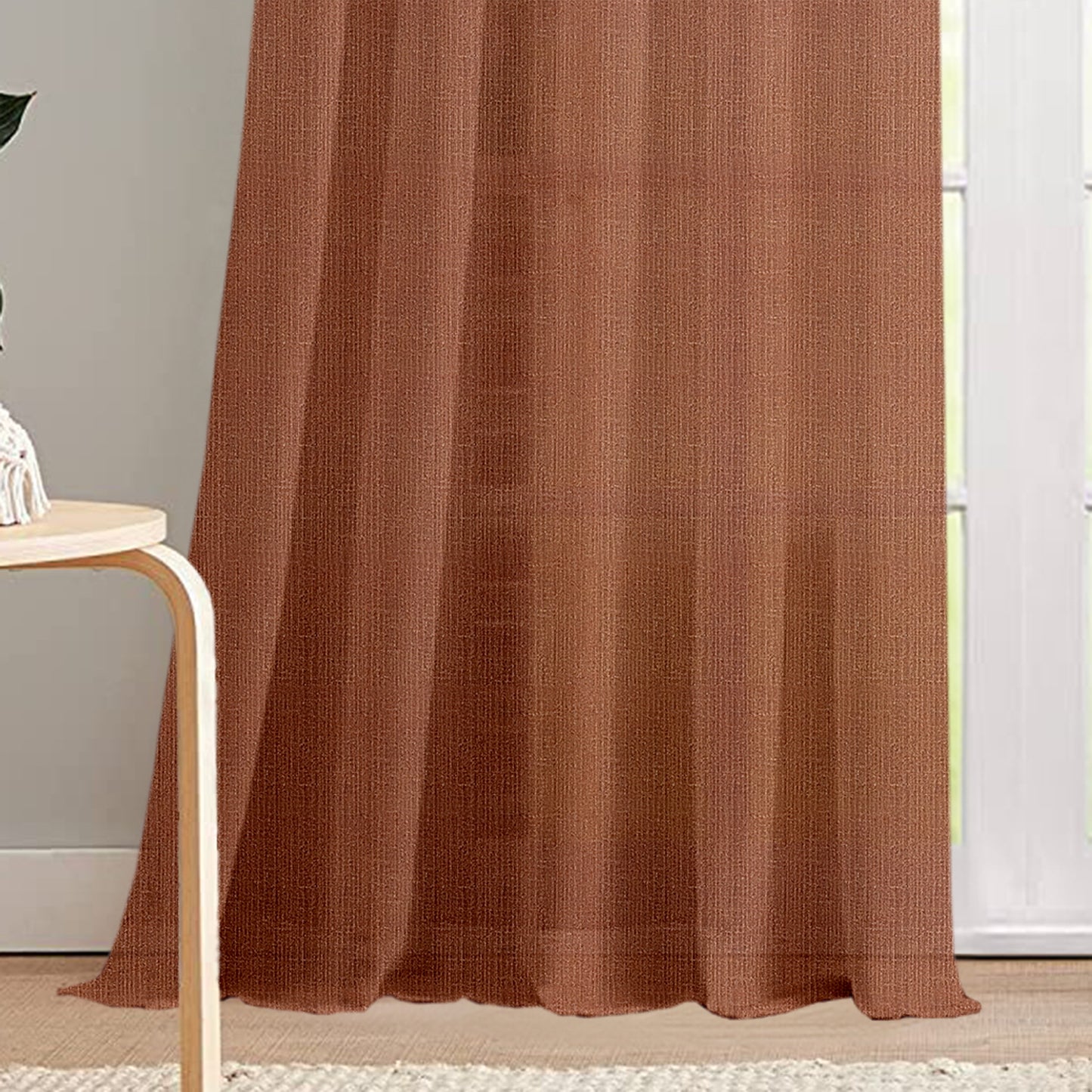 sheer-curtain-brown