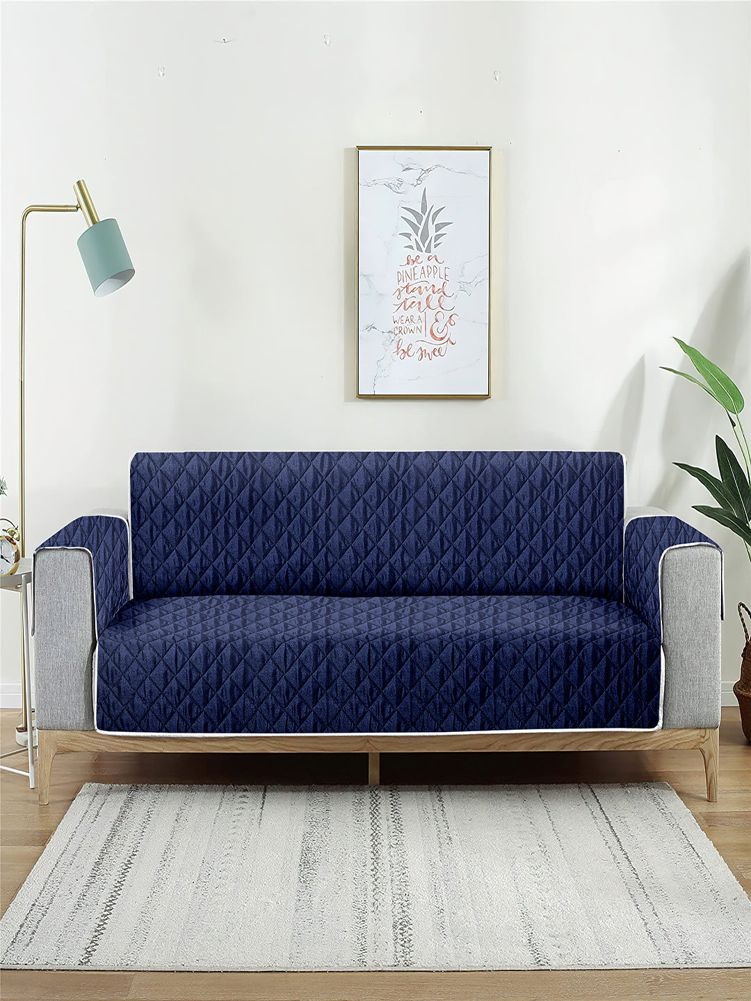 2 Seater Navy Blue