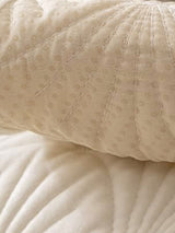 Durable Beige Microfiber Sofa Toper Set | Solid Chenille | Machine Washable with Straps