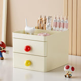 Cortina 3 Tier Plastic Storage Organizer with Drawers | Cosmetic Jewelry Box, Office Desktop Compartments, Storage Shelf for Office, School, Home | Multi-Layer Small Storage Box (White)