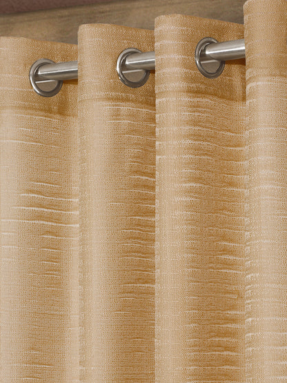 Semi-Transparent Door Curtains Set of 4- Beige