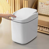 Cortina Mini Tabletop  Dustbin , Small Waste Bin for Study Table, Office Desk, Bathroom, Kitchen Sink & Washroom ( Grey )