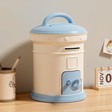 Cortina Post Box Design Piggy Bank for Kids & Adults – Plastic Coin Saver with Handle & Keys, Money box Gift Item for kids Ages 3+ ( Blue, Pack of 1 )