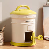 Cortina Post Box Design Piggy Bank for Kids & Adults – Plastic Coin Saver with Handle & Keys, Money box Gift Item for kids Ages 3+ ( Yellow, Pack of 1 )