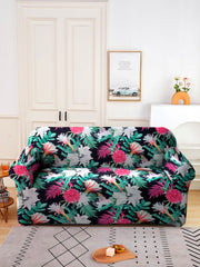 Elastic Stretchable Universal Printed Sofa Cover 2 Seater- Multicolour