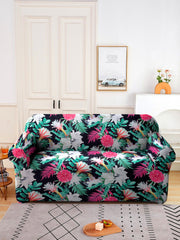 Elastic Stretchable Universal Printed Sofa Cover 4 Seater- Multicolour