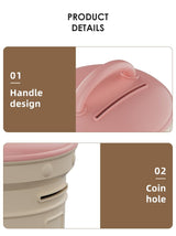 Cortina Post Box Design Piggy Bank for Kids & Adults – Plastic Coin Saver with Handle & Keys, Money box Gift Item for kids Ages 3+ ( Pink, Pack of 1 )