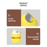 Cortina Corton Design Plastic Small Tabletop Dustbin , Small Waste Bin for Study Table, Office Desk, Bathroom, Kitchen Sink & Washroom ( Yellow )