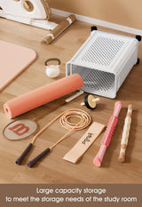 Cortina Premium Wheeled Laundry Hamper Basket with Extended Handle | Durable Plastic Foldable Design | Portable Rolling Storage Solution (Wheeled Laundry Hamper)