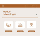 Cortina Plastic Hanging Baskets With Hooks, Cabinet Door ,Bedside ,Toothbrush Holder Versatile Storage Baskets For Home Organization Essential Bathroom Accessories [Small,Grey]