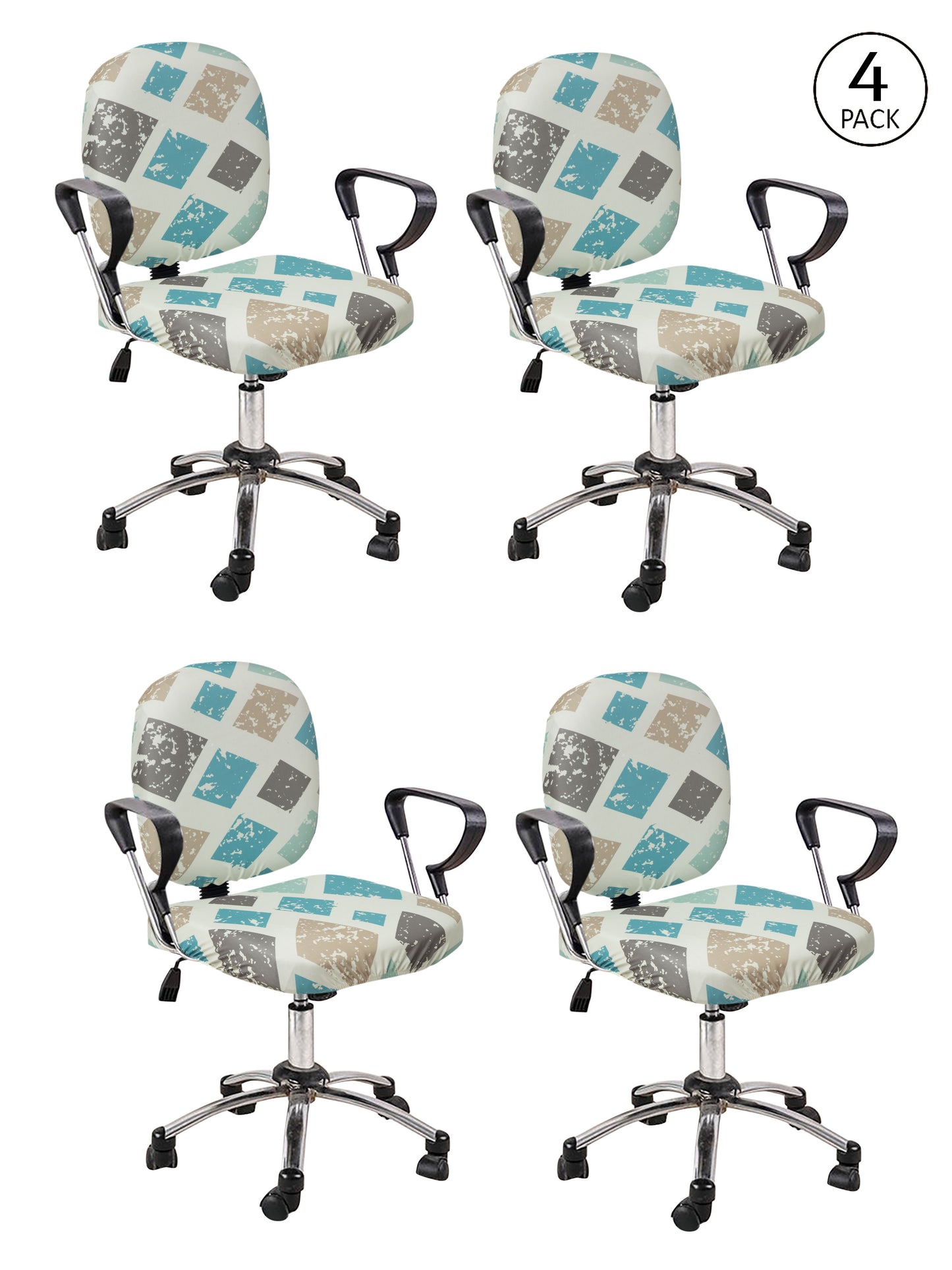 Stretchable Elastic Polyester Office Chair Cover