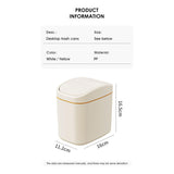 Cortina Mini Tabletop  Dustbin , Small Waste Bin for Study Table, Office Desk, Bathroom, Kitchen Sink & Washroom ( Yellow )