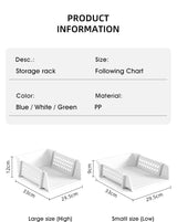 Cortina File Rack PP Plastics For Office Home Plastic Foldable Office Desk Accessories Files Papers Divider Rack Storage Rectangular Tray Stand (3 Layer File Rack)