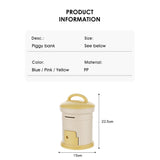 Cortina Post Box Design Piggy Bank for Kids & Adults – Plastic Coin Saver with Handle & Keys, Money box Gift Item for kids Ages 3+ ( Yellow, Pack of 1 )