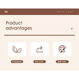 Cortina Corton Design Plastic Small Tabletop Dustbin , Small Waste Bin for Study Table, Office Desk, Bathroom, Kitchen Sink & Washroom ( Yellow )