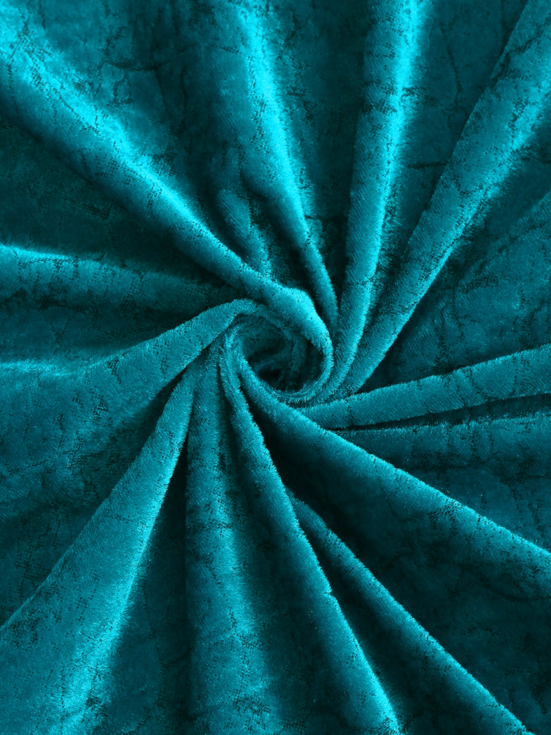 velvet-solid-long-door-curtain-teal