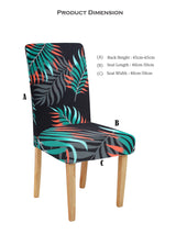 dining-chair-cover-set-of-6-black-green-leaf-printed