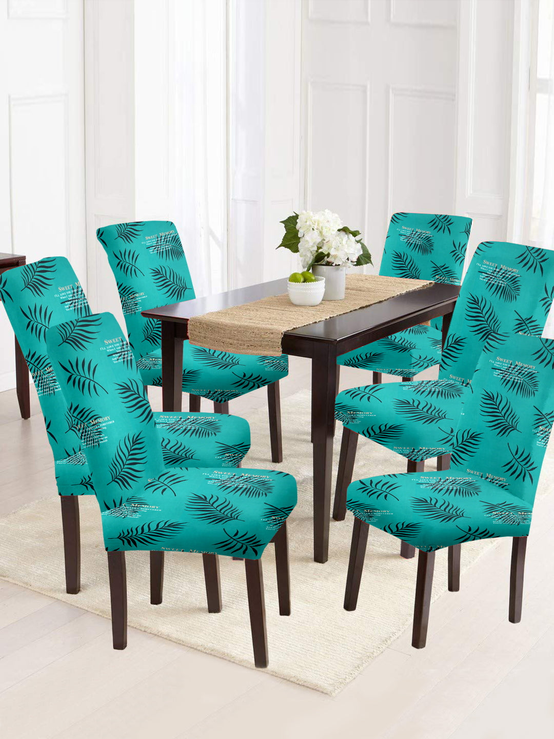 dining-chair-cover-set-of-6-leaf-printed-teal