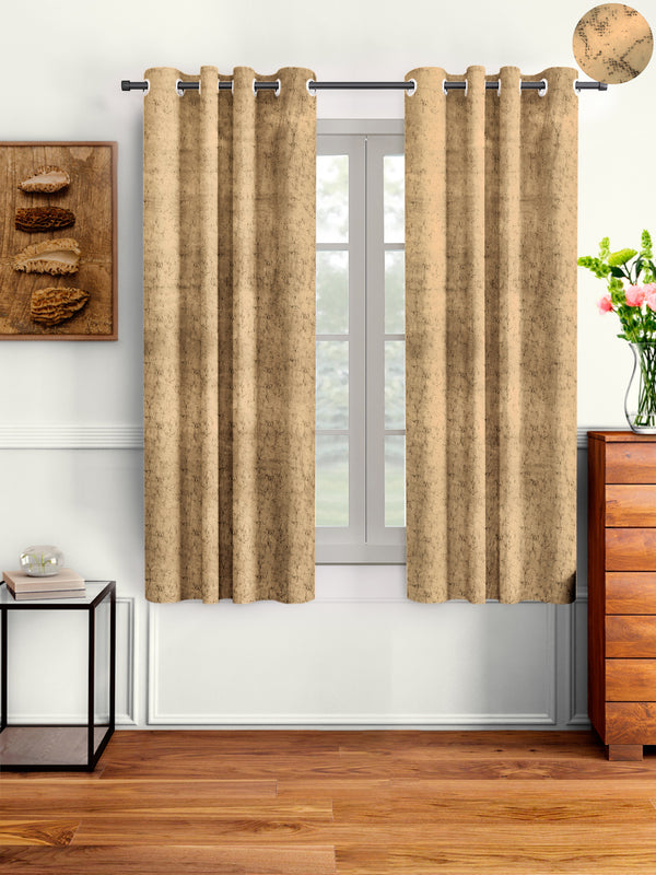 velvet-solid-window-curtain-ochre