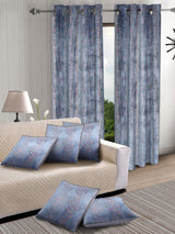 velvet-foil-window-curtain-cushion-combo-grey