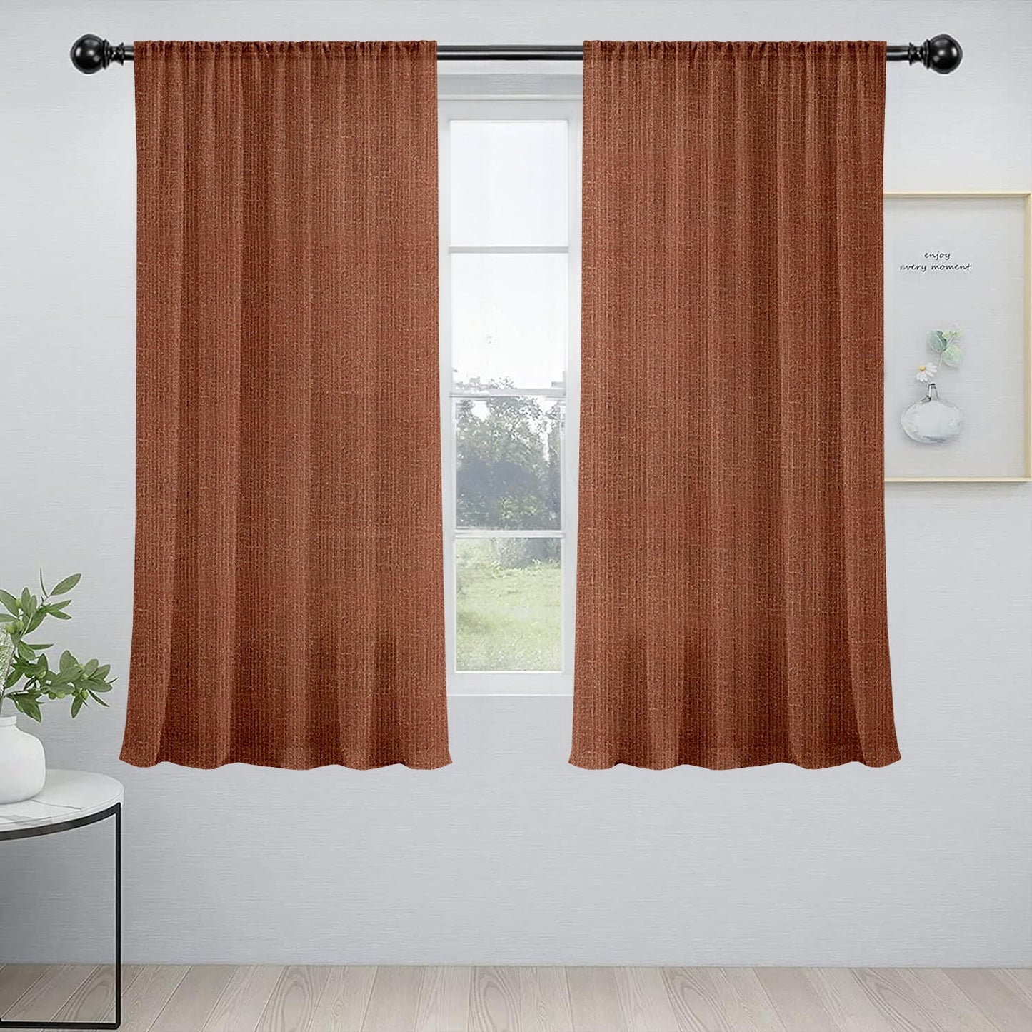 linen-sheer-window-curtain-brown