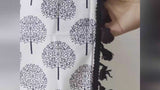 Cotton Printed Boho Light Filtering Curtain with Lace