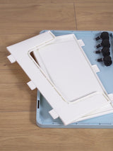 Cortina Bookshelf  Plastic Storage Organizer  for Books, Magazines & CDs, Compact Book Rack for Home, Office & Study Desk (Rolling Storage Container)