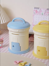 Cortina Post Box Design Piggy Bank for Kids & Adults – Plastic Coin Saver with Handle & Keys, Money box Gift Item for kids Ages 3+ ( Pink, Pack of 1 )