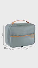 Electronics Accessories Organizer Bag (Pack of 1) Solid Nylon- Grey