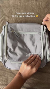 Makeup Accessories Storage Bag- Grey