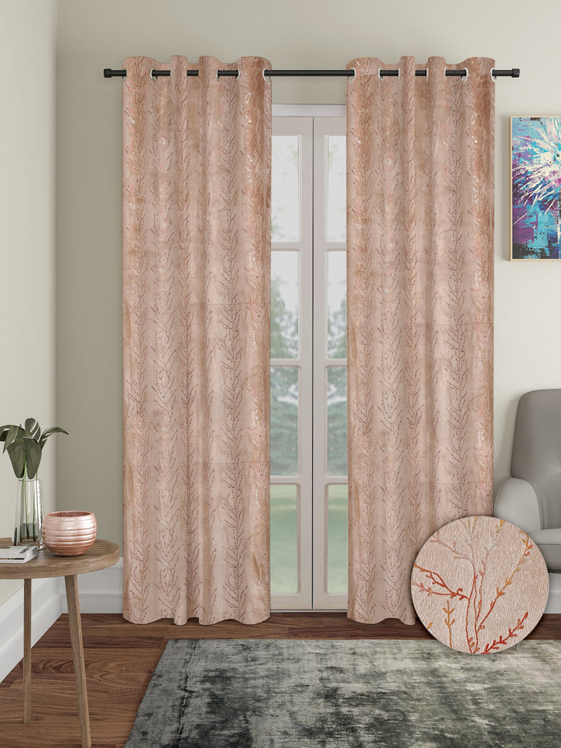 velvet-foil-long-door-curtain-peach