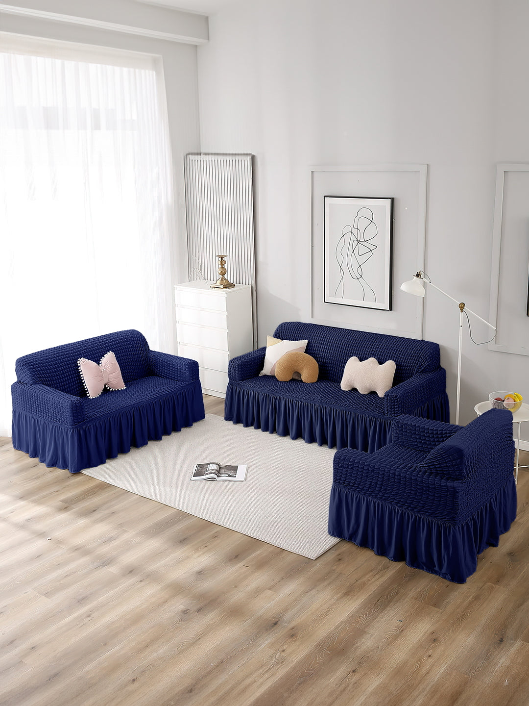 3+2 Seater Navy Blue